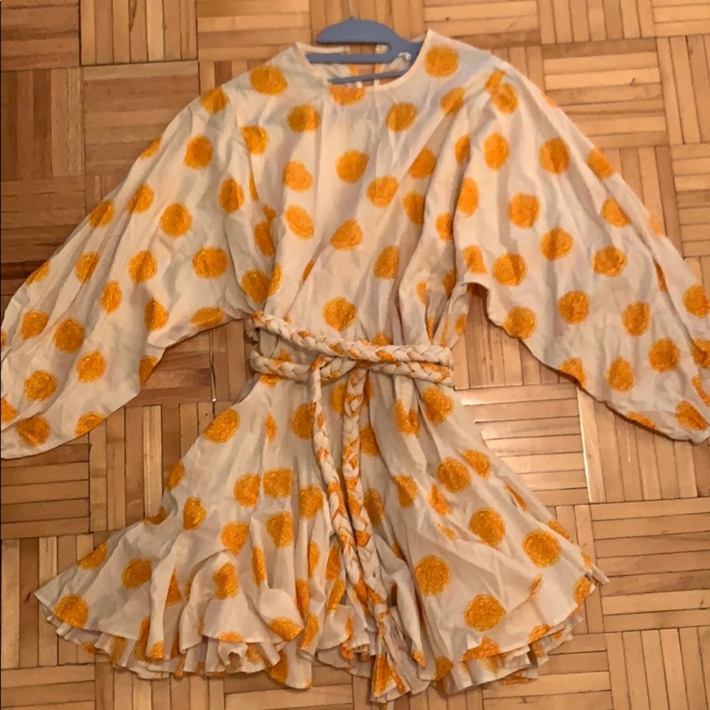 Rhode dress - cream and marigold